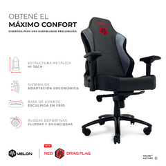 Silla Gamer Pro Ergonomica Melon Drag Flag Escritorio Pc reclinable en internet