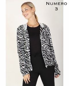 Campera de Lanilla Estampada - tienda online