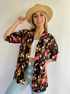 Kimono de Fibrana Estampada