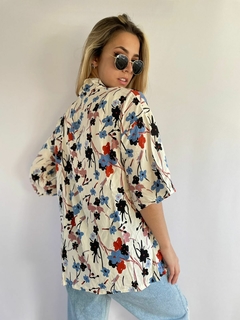 Kimono de Fibrana Estampada