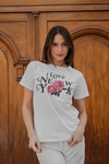 Remera con brillos New York - Pacca Indumentaria