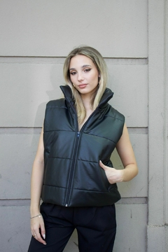 Chaleco Puffer de cuerina en internet