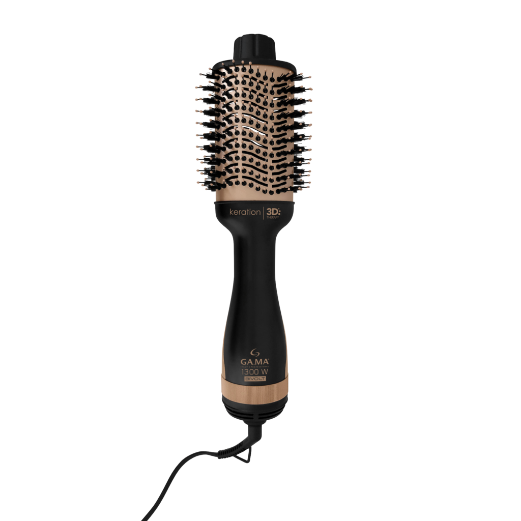 Escova Secadora Gama Stylish Keration Brush 3d Bivolt