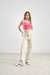 Jean Wide leg beige elastizado Cenitho en internet