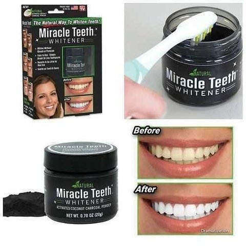Miracle teeth (pasta de carbón activado blanqueadora)