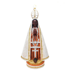 ENFEITE RESINA NOSSA SENHORA APARECIDA COM PEROLA 15CM 4227 - IRACEMA - comprar online