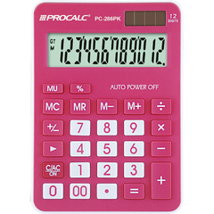 CALCULADORA DE MESA 12 DIGITOS PC286PK - PROCALC - comprar online