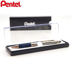 CANETA COM ESTOJO STERLING B460 AZUL/DOURADO - PENTEL - loja online