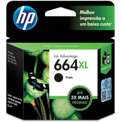 CARTUCHO DE TINTA PRETO ORIGINAL - HP 664XL