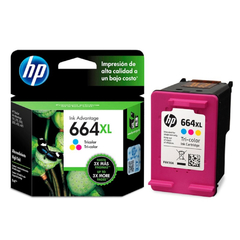 CARTUCHO DE TINTA COLORIDO ORIGINAL - HP 664XL - comprar online