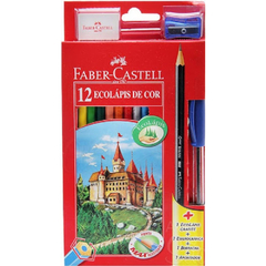 LAPIS DE COR 12 CORES FABER-CASTELL KIT