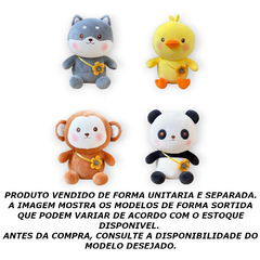 PELUCIA ANIMAIS FLORZINHA AMIGOS DO CORACAO - DM TOYS