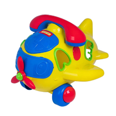 BRINQUEDO AVIÃOZINHO INFANTIL PLAYTIME C/ LUZ E SOM COTIPLÁS