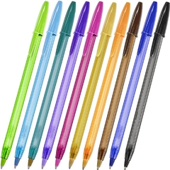 CANETA ESFEROGRAFICA BIC FASHION 10 CORES 1.2mm na internet