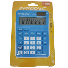 CALCULADORA DE MESA 12 DIGITOS PC286BL - PROCALC - comprar online