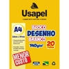 BLOCO P/ DESENHO A4 BRANCO 140G C/ 20 FOLHAS - USAPEL