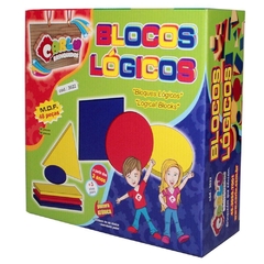 BRINQUEDO PEDAGOGICO BLOCOS LOGICOS 48PCS MADEIRA - comprar online