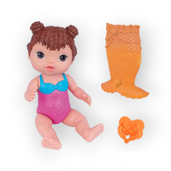 BONECA BABYS COLLECTION MINHA SEREIA MORENA - SUPER TOYS