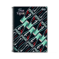 CADERNO ESPIRAL UNIV 10 MATERIAS COCA-COLA 160F - TILIBRA