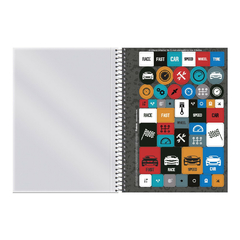 CADERNO ESPIRAL 192F 12 MATERIAS CROSS RACING - FORONI - comprar online