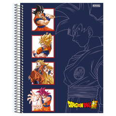 CADERNO ESPIRAL 1X1 80F DRAGON BALL - SAO DOMINGOS - Mei-Mei Papelaria - Sempre Presente com Você