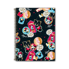 CADERNO ESPIRAL UNIV 10 MATERIAS MINNIE CORE 160F - TILIBRA - comprar online