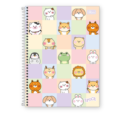 CADERNO COLLEGE ESPIRAL 10 MATERIAS SPICE FEMININO - TILIBRA