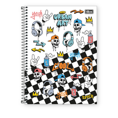 CADERNO COLLEGE ESPIRAL 10 MATERIAS SPICE MASCULINO- TILIBRA - comprar online