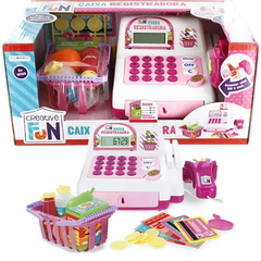 CAIXA REGISTRADORA INFANTIL CREATIVE FUN MINI SHOPPING ROSA - comprar online