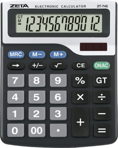 CALCULADORA DE MESA 12 DIGITOS - ZETA