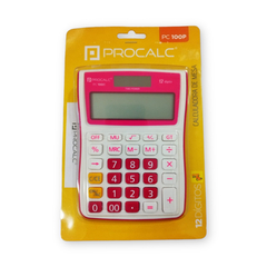 CALCULADORA DE MESA 12 DIGITOS PC100PK ROSA - PROCALC - comprar online