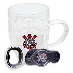 CANECA CORINTHIANS VIDRO COM ABRIDOR G003-1 - MILENO