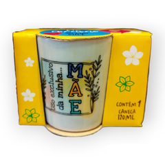 CANECA CERAMICA DIA DAS MAES 120ML SORTIDA - UNIKA - loja online