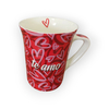 CANECA CERAMICA NAMORADOS TE AMO 320ML - WELLMIX