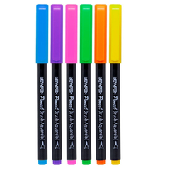 CANETA BRUSH PEN 6 CORES NEON - NEWPEN - comprar online