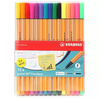 KIT CANETA STABILO POINT 88 FINELINER 0.4MM 15 CORES (5 NEON)