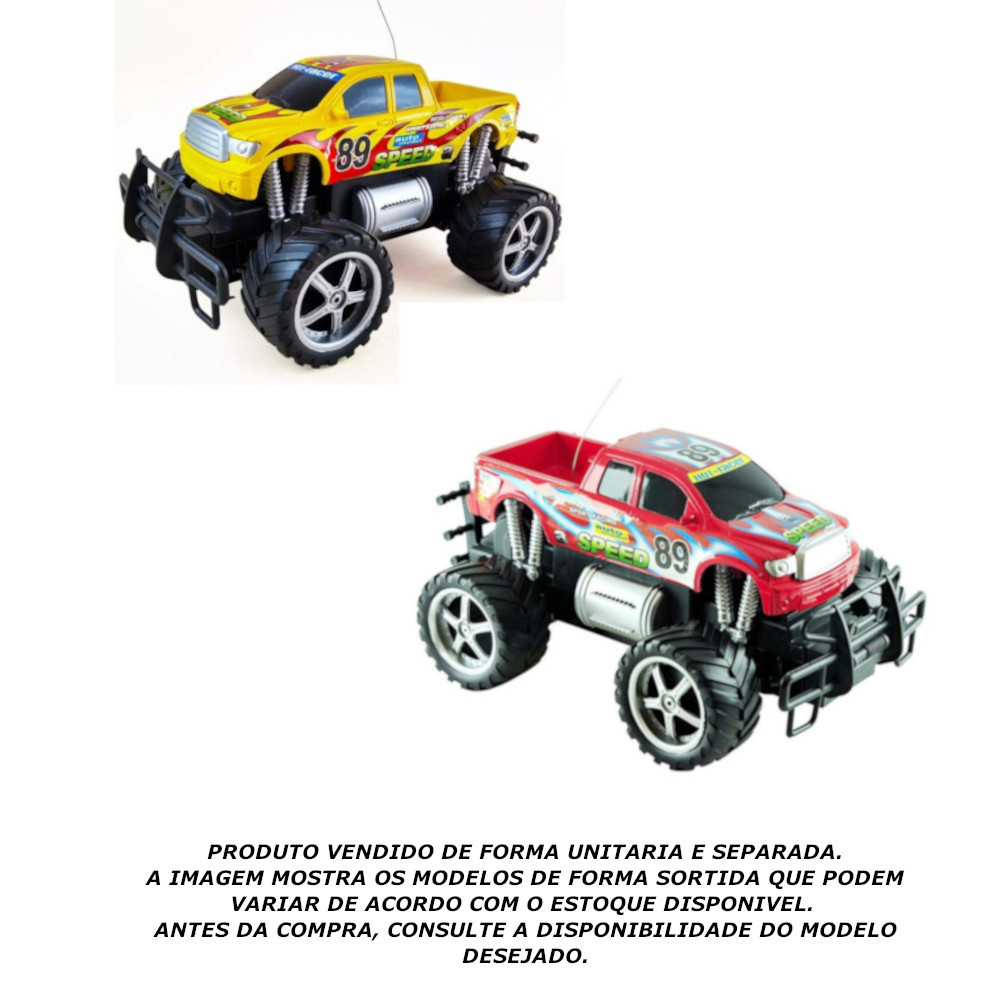 Carro de Controle Remoto Giant Four Wheeler PickUp Amarelo Cks