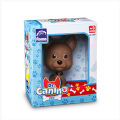 DR CANINO PET EM VINIL MARROM 12CM - ROMA