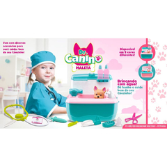 MALETA DE BRINQUEDO DOUTOR CANINO VETERINARIO VERDE OU ROSA - comprar online