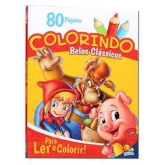 LIVRO DE COLORIR COLORINDO BELOS CLASSICOS 80 PAGINAS - TODOLIVRO - comprar online