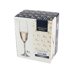 JOGO DE TACAS PARA CHAMPAGNE 220ml COLLECTION COLIBRI - CRYSTALITE na internet