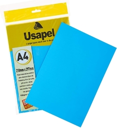 PAPEL COLOR A4 180G C/ 50 FOLHAS AZUL- USAPEL - comprar online