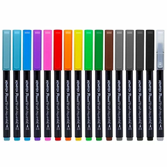 CANETA BRUSH PEN 16 CORES - NEWPEN - comprar online