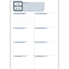 AGENDA PLANNER ANUAL 2022 COSTURADO CONCEPT PRETO 14x20,5cm