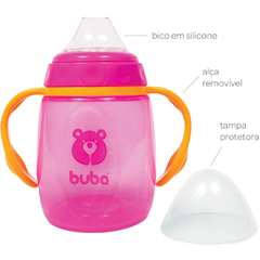 COPINHO DE TREINAMENTO COM ALÇA REMOVIVEL ROSA 175ML - BUBA - comprar online