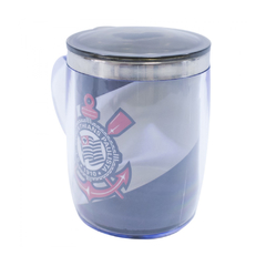 CANECA TERMICA CORINTHIANS 450ML COM TAMPA - MILENO - Mei-Mei Papelaria - Sempre Presente com Você