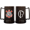 CANECA CORINTHIANS 400ML PRETO ESCUDO GEL CONGELANTE