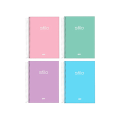 CADERNO 1X1 CD 80FL STILO LILAS PASTEL FSC - JANDAIA