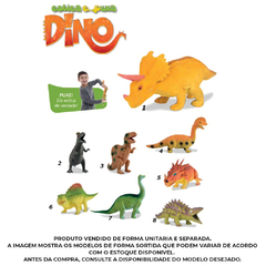 COLECAO ESTICA E PUXA DINOSSAURO