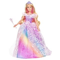 BONECA BARBIE DREAMTOPIA PRINCESA VESTIDO BRILHANTE GFR45 - comprar online